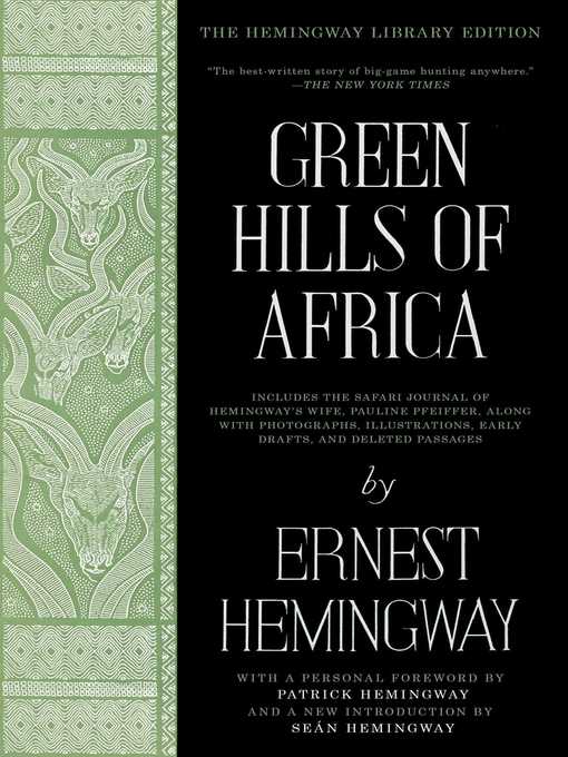 Title details for Green Hills of Africa by Ernest Hemingway - Wait list